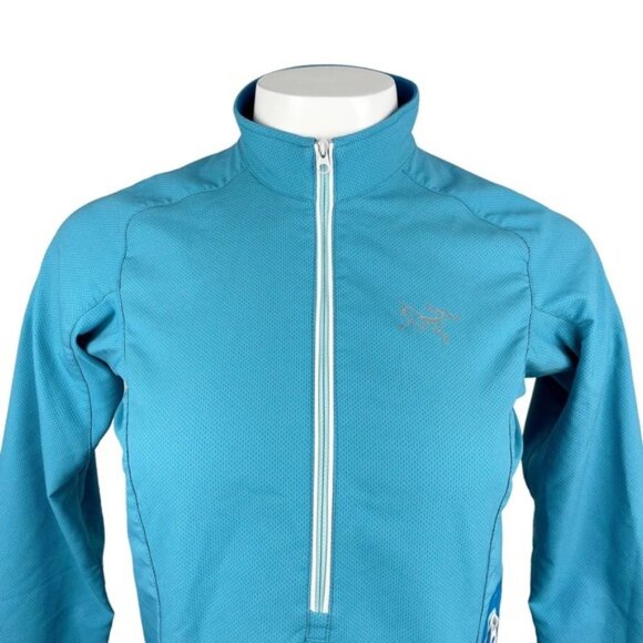 ARC'TERYX Zip Lightweight Pullover Sz XS Blue Turquoise - Picture 3 of 6